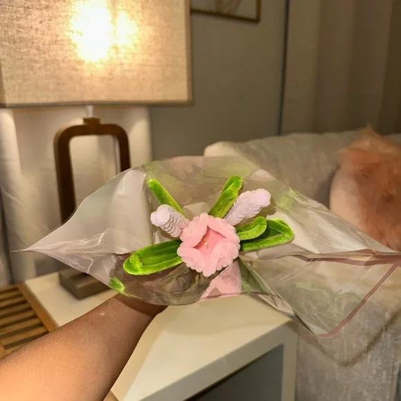 Pink Tulip Flower Bouquet - Picture 2 of 4